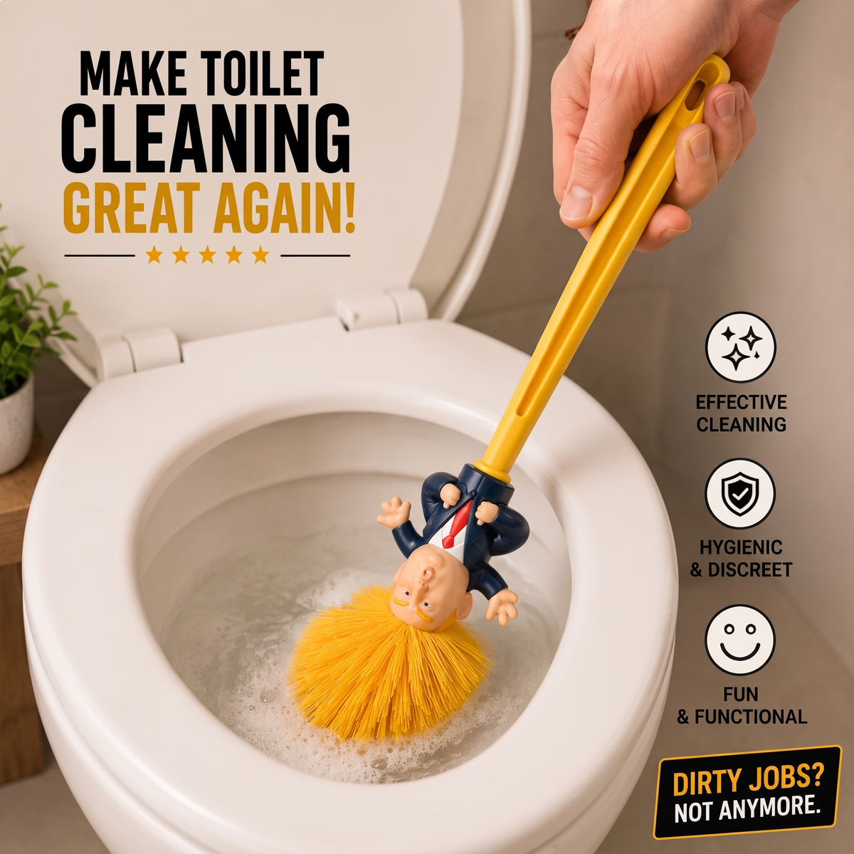 TRUMP TOILET CLEANING BRUSH
